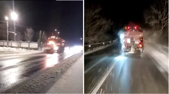Poleiul a afectat mai multe drumuri din țară FOTO Captură video
