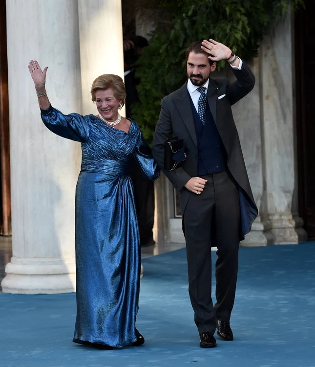 Prințul Philippos cu mama sa, regina, GettyImages 1348278819 jpg
