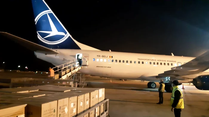 Măștile, aduse în România cu un transport aerian din China