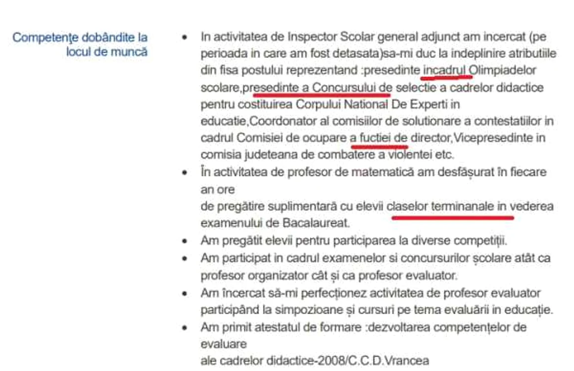 Greşeli cv Marchitan Vrancea