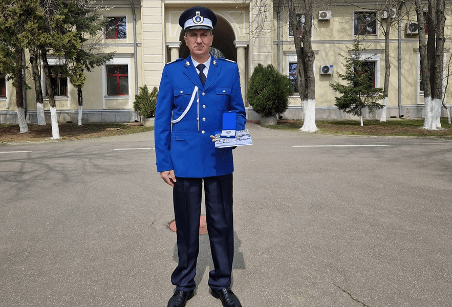 Jandarmul de onoare al anului 2023 de la Gorj. Procopie Martinescu a salvat viața unui om în Judecătoria Motru