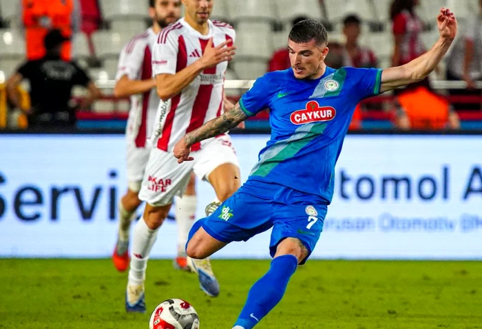 Valentin Mihăilă a marcat în Super Lig  Foto/Twitter @CaykurRizespor