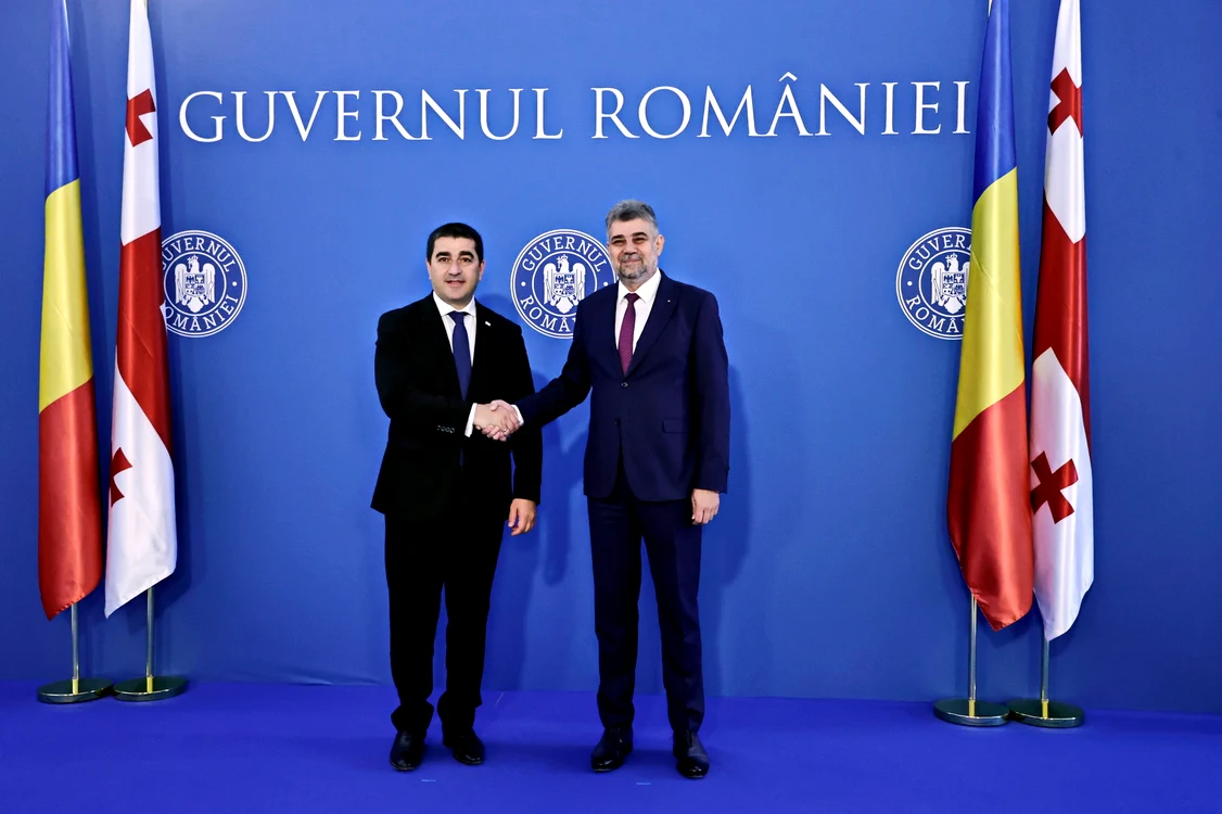 Premierul României și șeful Parlamentului Georgiei FOTO Guvernul României