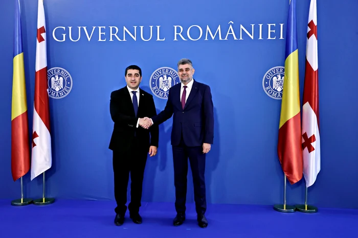 Premierul României și șeful Parlamentului Georgiei FOTO Guvernul României