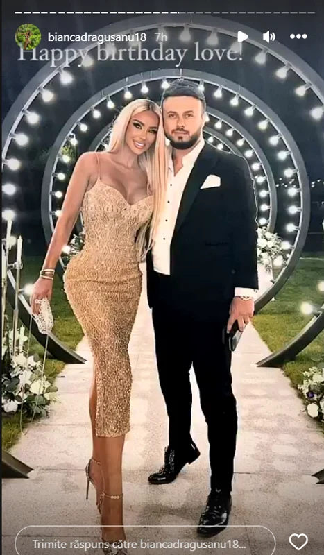 Bianca Drăgușanu alături de Gabi Bădălău