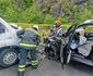 Accident pe Valea Oltului - DN7- la Călineşti Vâlcea - coliziune între trei vehicule soldată cu o victimă Foto Adevărul