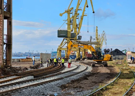 Trenurile din Ucraina vor ajunge până pe malul Dunării, în portul Galați FOTO: Zona Liberă Galați