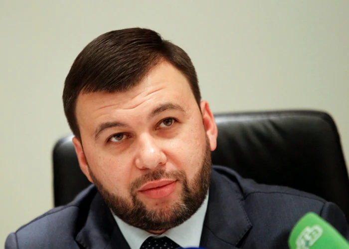 Denis Pușilin, unul dintre liderii proruși. Foto EPA EFE