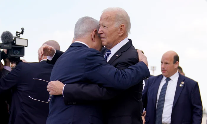 Benjamin Netanyahu l a întâmpinat călduros pe Joe Biden la Tel Aviv, Profimedia (1) jpg