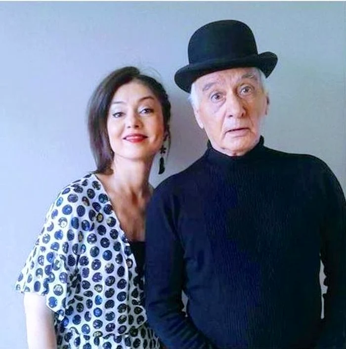 Oana Sârbu alături de tatăl ei 