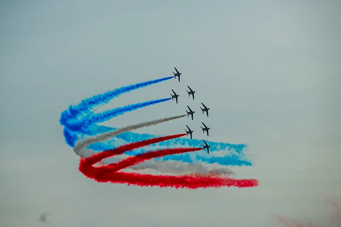 Zborul acrobatic l-a încântat pe star şi pe spectatori