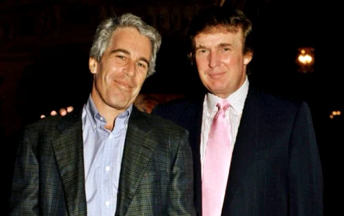 Jeffrey Epstein și Donald Trump. FOTO: X@RpsAgainstTrump