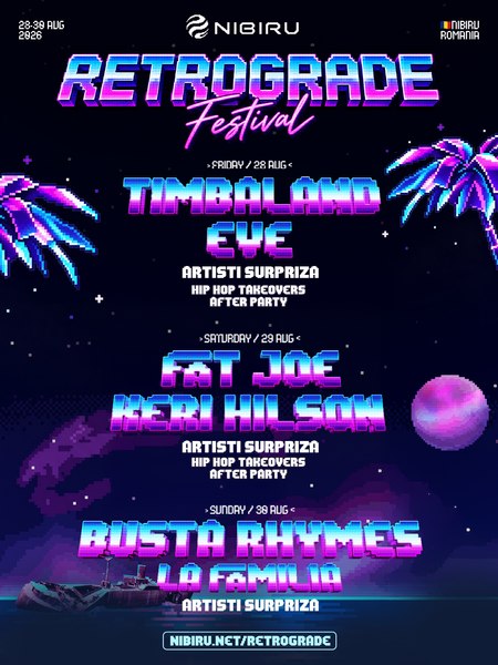 Timbaland ajunge pentru prima dată în România. RETROGRADE Festival începe în 4 zile 