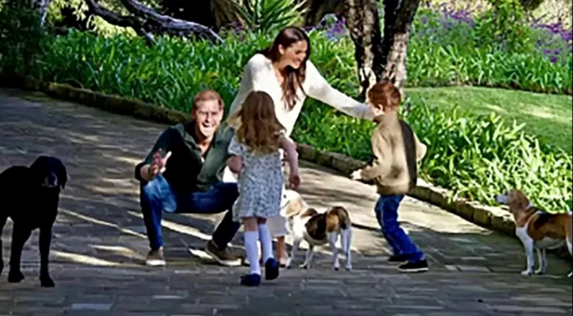 Prințul Harry, Meghan Markle, Archie și Lilibet