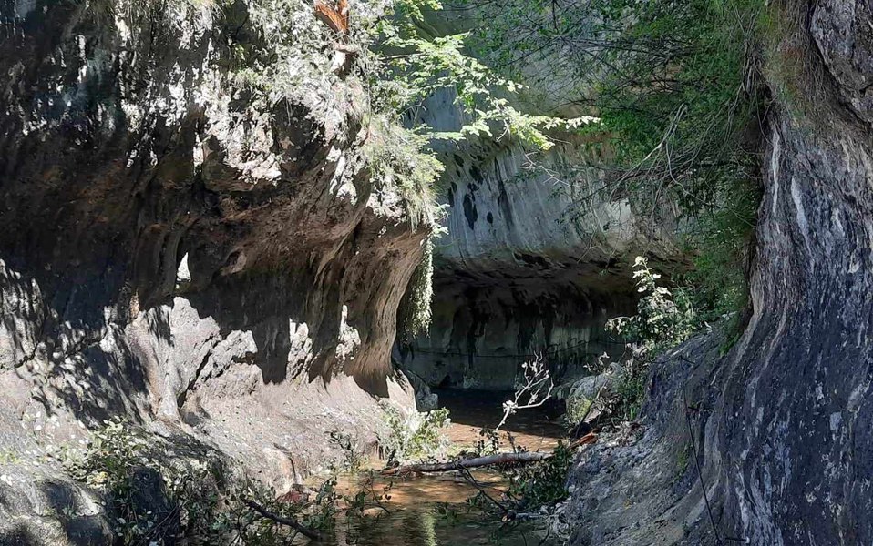 Cheile Băniței au fost interzise turiștilor. Este pericol de prăbușiri de pietre și arbori de pe versanți