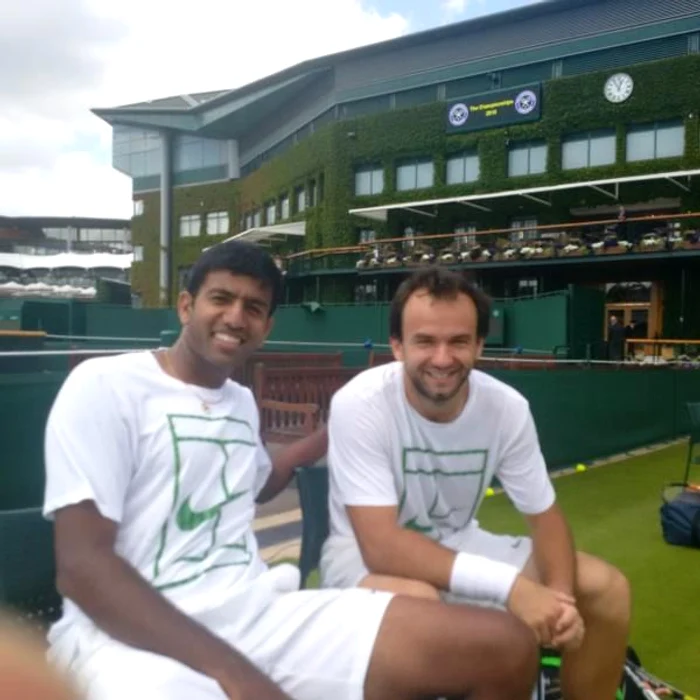 Florin Mergea si Rohan Bopanna la WimbledonFoto: Facebook