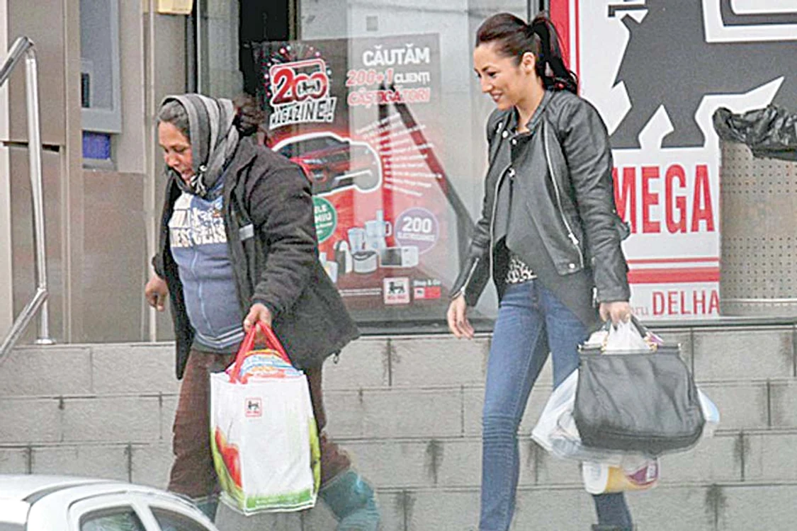 A «sărit» pe Andra la ieşirea din magazin
