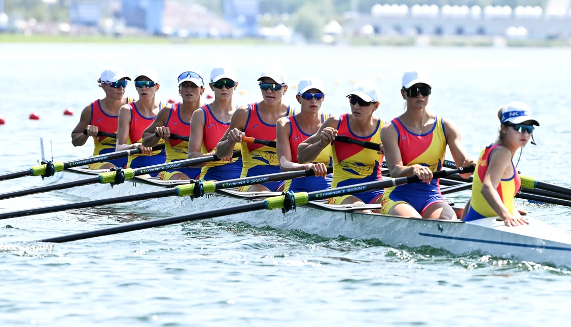 Barca de 8+1 a României, favorită la o medalie olimpică. Foto COSR