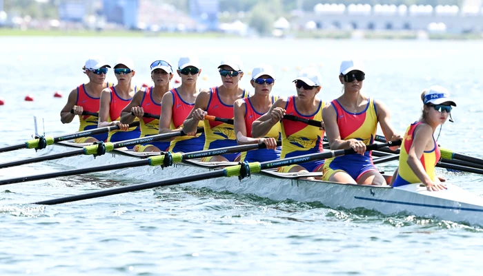 Barca de 8+1 a României, favorită la o medalie olimpică. Foto COSR