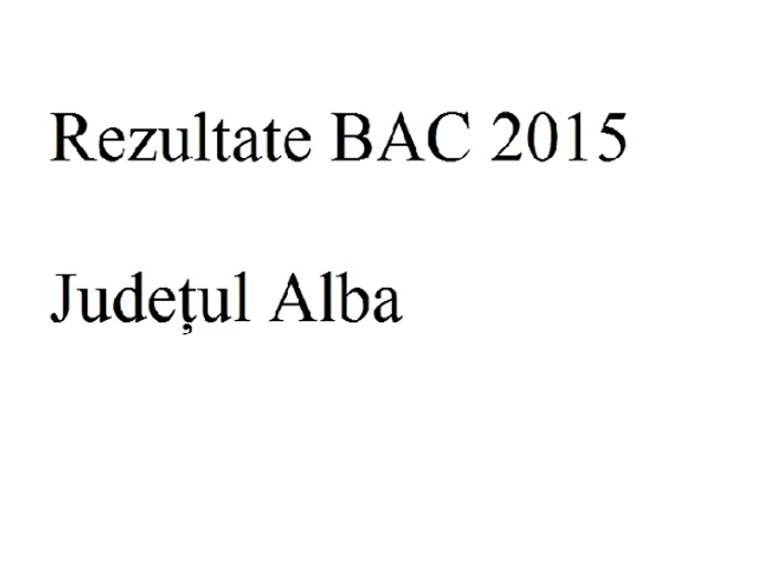 Edu.ro Rezultate Bacalaureat 2015 Alba