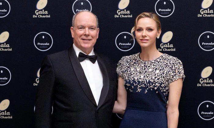Prințul Albert de Monaco și Prințesa Charlene la gala de caritate organizată de Provale 2026   Palatul Princiar (1) jpg