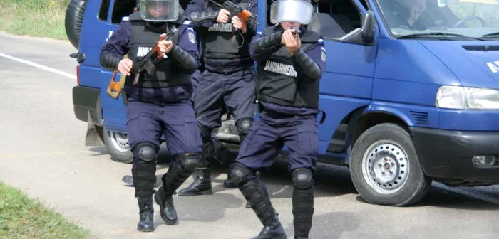 Clujenii vor avea parte mâine, 3 aprilie, pe viu, de exerciţii demonstrative. Jandarmii le vor arăta oamenilor cum intervin în anumite situaţii FOTO: Adevărul