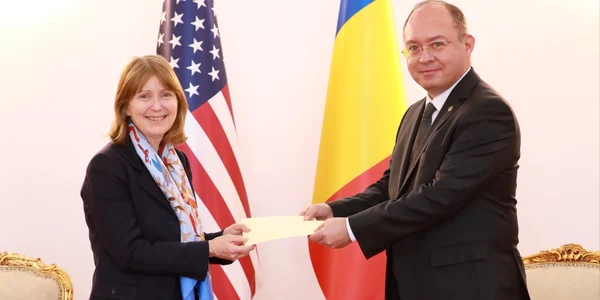 Kathleen Ann Kavalec, primită de Bogdan Aurescu FOTO Facebook MAE 