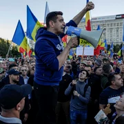 George Simion protest AUR Piața Victoriei FOTO Inquam Photos Octav Ganea (2) jpg