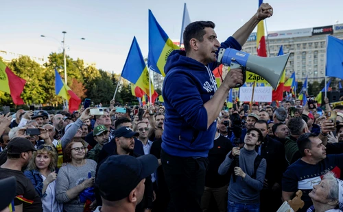 Protest AUR în Piața Victoriei FOTO Inquam Photo Octav Ganea