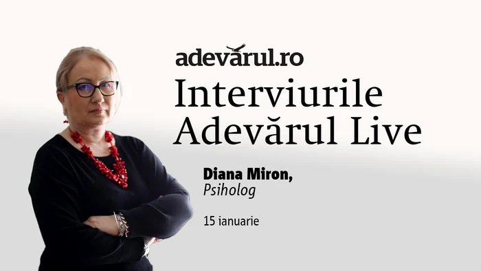 Psihologul Diana Miron la Adevărul Live despre sănătatea mintală 