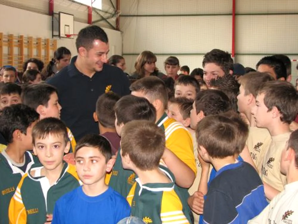 
    Sorin Socol a vizitat mai multe şcoli din Bucureşti în vara anului 2007  