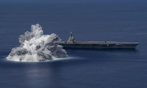 portavionul USS Gerald R. Ford FOTO EPA EFE/US Navy