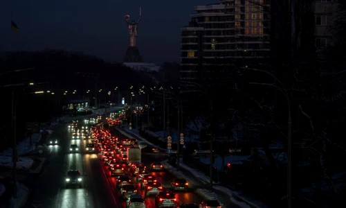Întuneric la Kiev după un atac la scară largă al Rusiei FOTO EPA EFE jpg