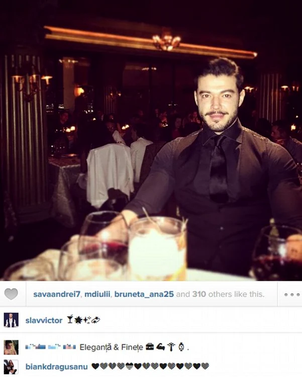 Victor Slav a fost foarte elegant în noaptea de Revelion
