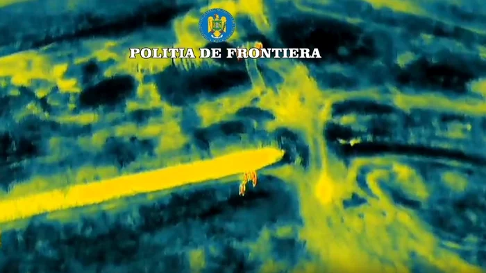 Au fost prinși cu ajutorul dronei FOTO Poliția de Frontieră