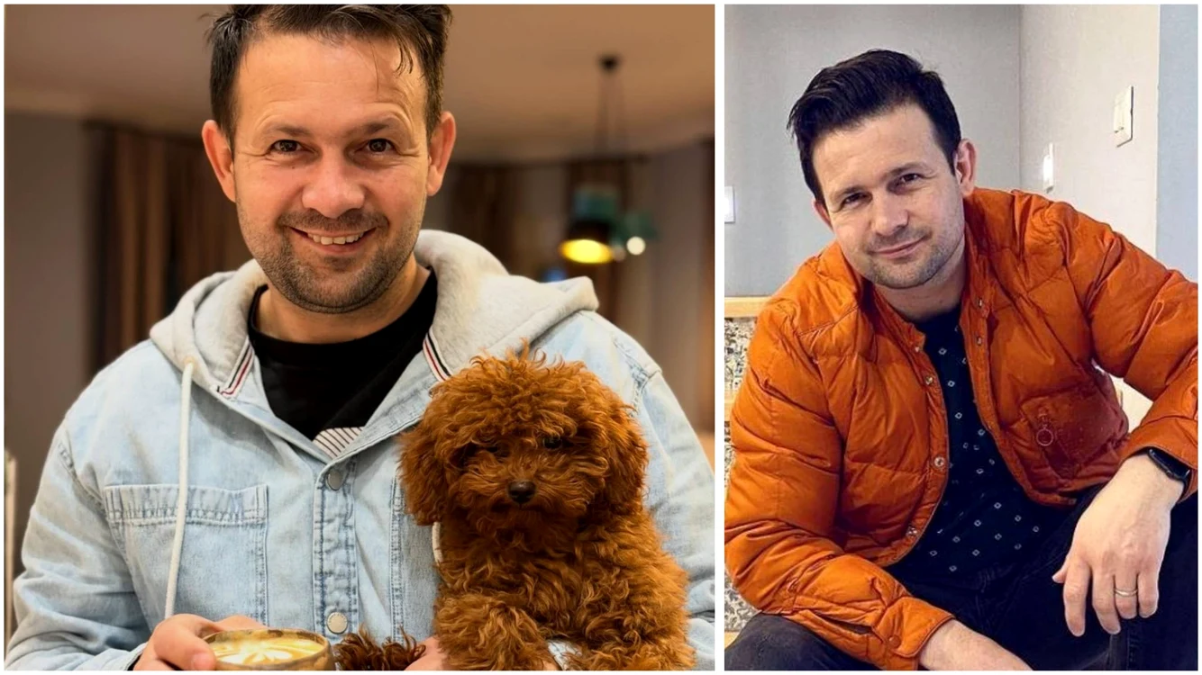 Robert Tudor și Koffe. Foto: colaj social media