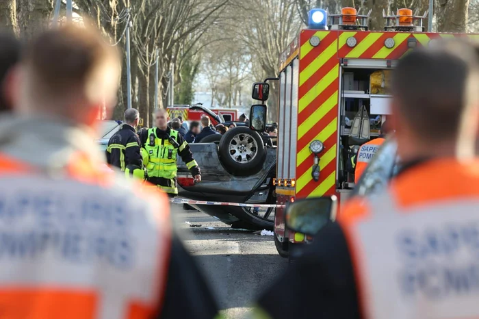 Accident de circulație la Strasbourg FOTO DNA-Laurent Rea 