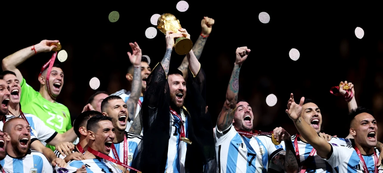 Argentina a devenit campioanaă mondială în 2022 și a creat isterie în America de Sud. Foto Getty 