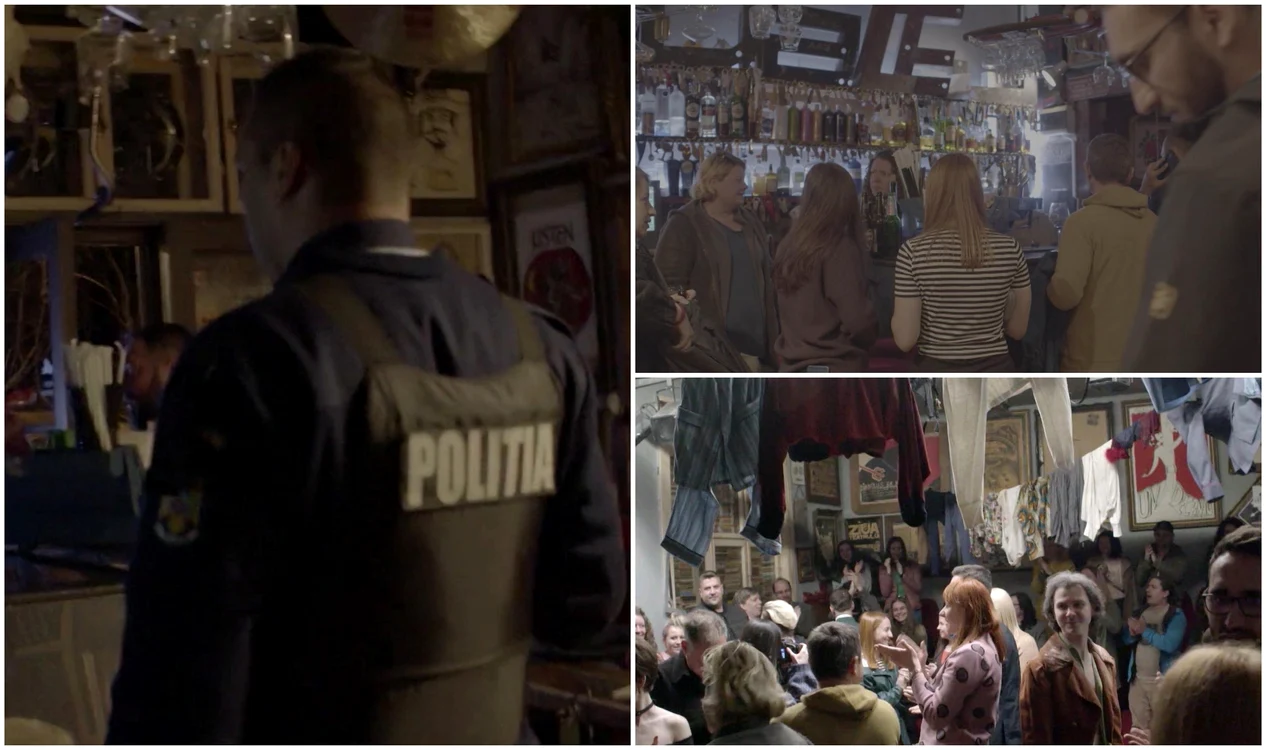 Atât actorii, cât și spectatorii au fost șocați de apariția Poliției (Foto: Observator)
