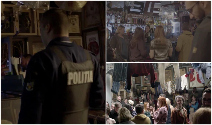 Atât actorii, cât și spectatorii au fost șocați de apariția Poliției (Foto: Observator)
