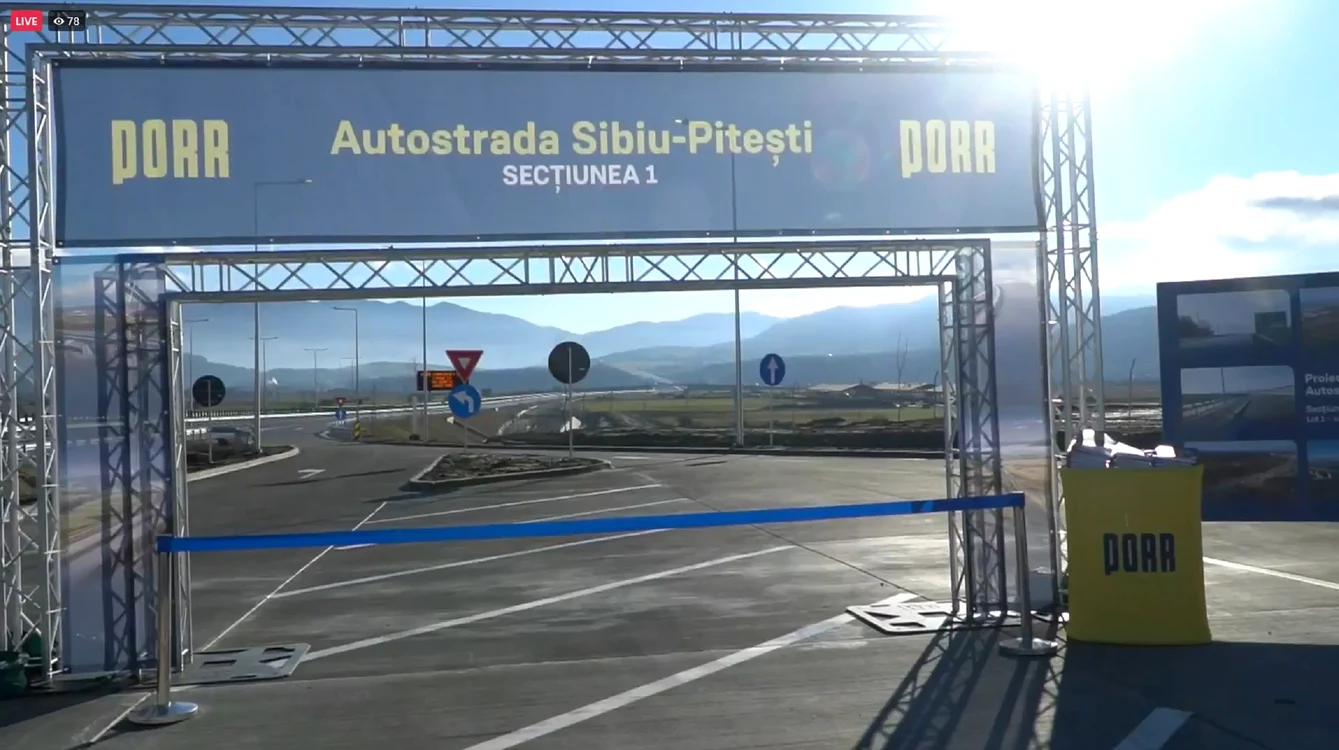 Inaugurarea primei secțiuni a Autostrăzii Sibiu Pitești lotul Șelimbăr Boița Foto Daciana Stoica