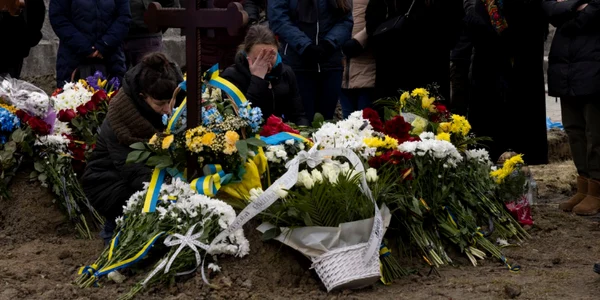 Razboi Ucraina inmormantare soldati ucrainieni 9 10 martie 2022 FOTO Getty Images