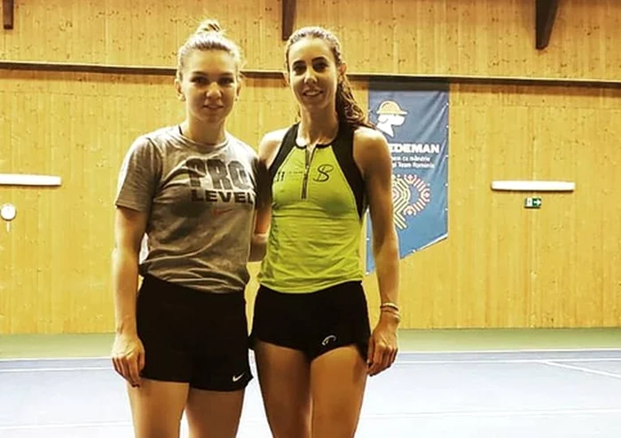 
    Simona Halep și Mihaela Buzărnescu s-au antrenat împreună anul acestaFOTO: Instagram  