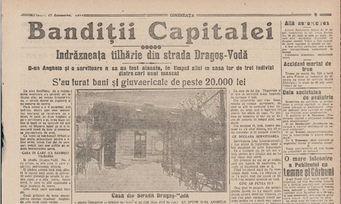 Ziarul „Dimineața”, 16 ianuarie 1914 (© Casa Filipescu Cesianu)
