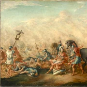 The Death of Paulus Aemilius at the Battle of Cannae (Yale University Art Gallery scan) jpg