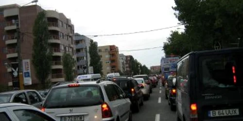 Constanta: Trafic blocat în staţiunea Mamaia