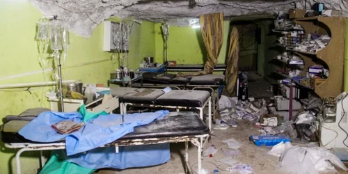 Spital din Siria dupa atacul chimic din Khan Sheikhoun FOTO AFP