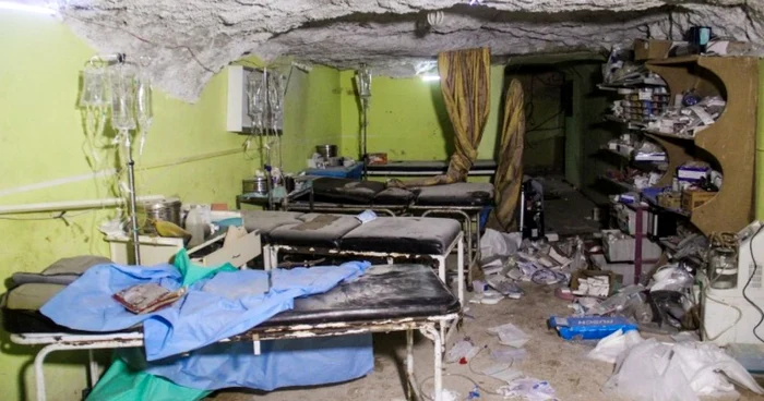 Spital sirian după atacul de la Khan Sheikhoun Foto: AFP