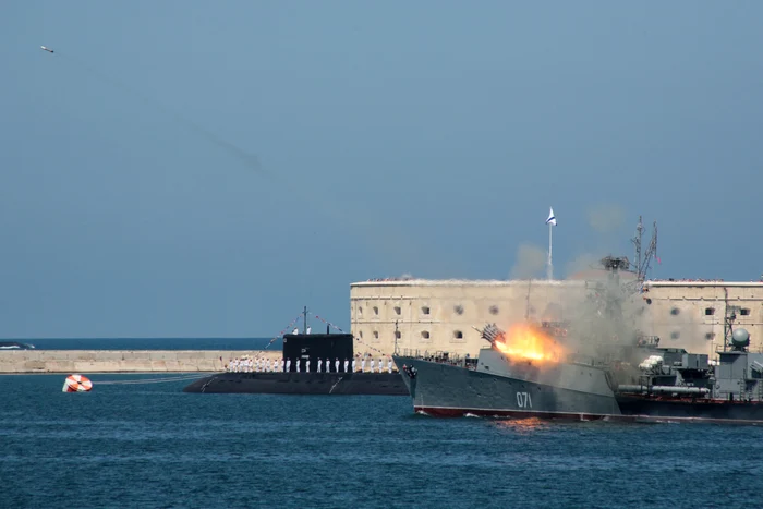 Exerciții ale militarilor ruși, de Ziua Marinei, la Sevastopol 29 iulie 2018 Foto AFP (Arhivă)