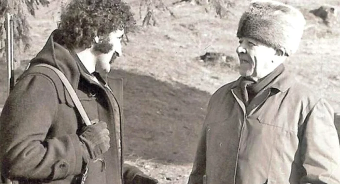 Ion Țiriac și fostul premier, la vânătoare  FOTO Arhiva personală